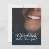 Glücklich, du Arsch! - Blau (Vorderseite)