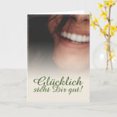 Glücklich, du Arsch! Karte (Gelbe Blume)