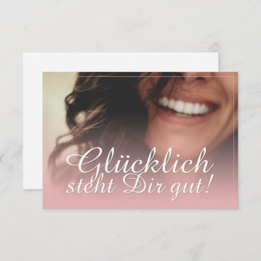 Glücklich, du Arsch! - Rosé (Vorne/Hinten)