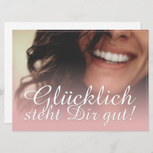 Glücklich, du Arsch! - Rosé (Vorne/Hinten)