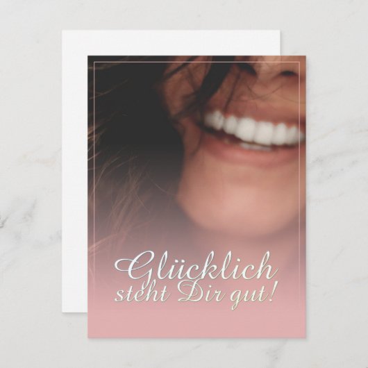 Glücklich, du Arsch! - Rosé (Vorne/Hinten)