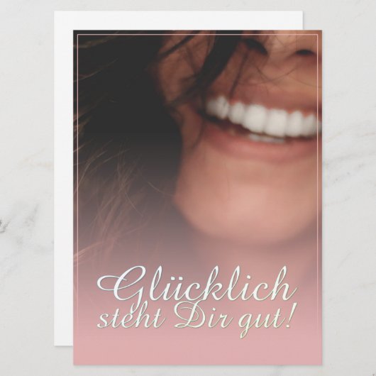 Glücklich, du Arsch! - Rosé (Vorne/Hinten)