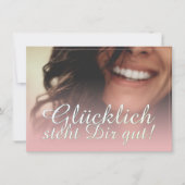 Glücklich, du Arsch! - Rosé (Vorderseite)