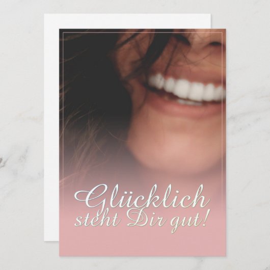 Glücklich, du Arsch! - Rosé (Vorne/Hinten)