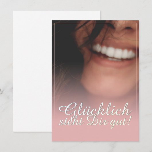 Glücklich, du Arsch! - Rosé (Vorne/Hinten)