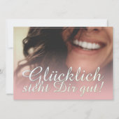 Glücklich, du Arsch! - Rosé (Vorderseite)