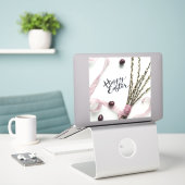 GLÜCKLICH EASTER AUFKLEBER (Laptop auf Schreibtisch)
