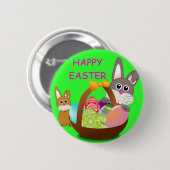 GLÜCKLICH EASTER BUTTON (Vorne & Hinten)