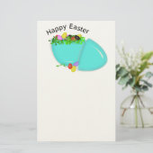 "GLÜCKLICH EASTER" EGG BRIEFPAPIER (Stehend Vorderseite)