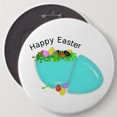 "GLÜCKLICH EASTER" EGG BUTTON (Vorne & Hinten)