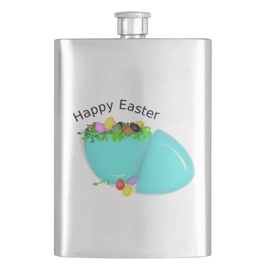 "GLÜCKLICH EASTER" EGG FLACHMANN (Vorderseite)