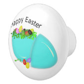 "GLÜCKLICH EASTER" EGG KERAMIKKNAUF (Rechts)