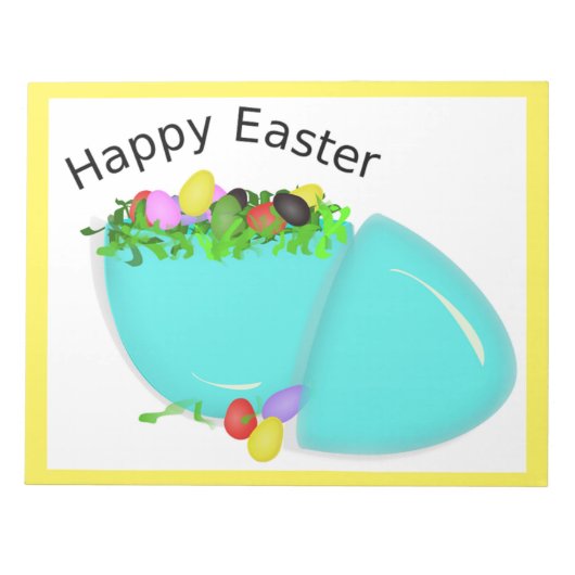 "GLÜCKLICH EASTER" EGG NOTIZBLOCK (Vorderseite)