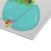 "GLÜCKLICH EASTER" EGG SCHNEIDEBRETT (Ecke)