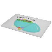 "GLÜCKLICH EASTER" EGG SCHNEIDEBRETT (Ecke)