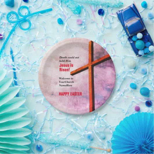 GLÜCKLICH EASTER | Jesus ist das Party der Risen K Pappteller (Party)