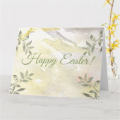 GLÜCKLICH EASTER KARTE (Gelbe Blume)