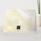 GLÜCKLICH EASTER KARTE (Rückseite)