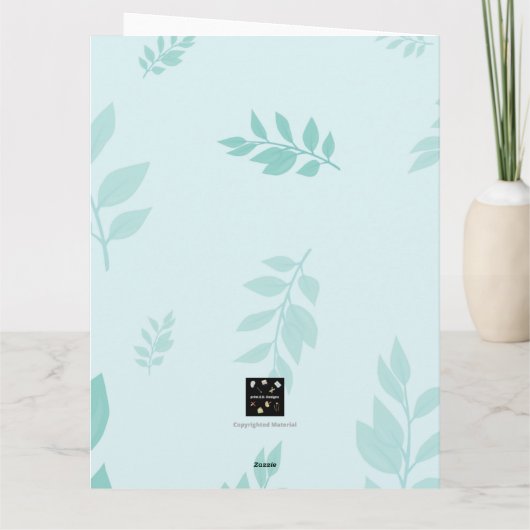 GLÜCKLICH EASTER KARTE (Rückseite)