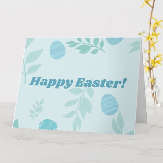 GLÜCKLICH EASTER KARTE (Gelbe Blume)