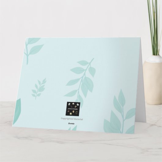 GLÜCKLICH EASTER KARTE (Rückseite)