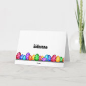 GLÜCKLICH "EASTER" MIT BABY LAMB FÜR SIE KARTE (Rückseite)