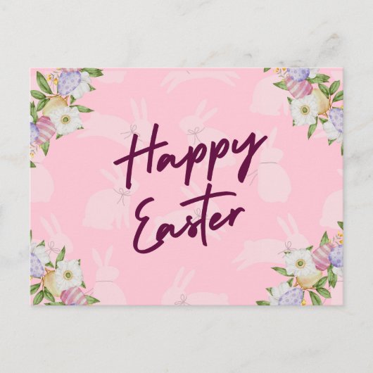 GLÜCKLICH EASTER POSTKARTE (Vorderseite)