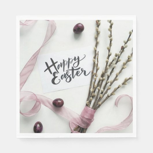GLÜCKLICH EASTER SERVIETTE (Vorderseite)