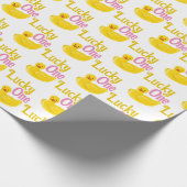 Glücklich ein erster Geburtstag Geschenkpapier (Ecke)