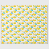 Glücklich ein erster Geburtstag Geschenkpapier (Flach)