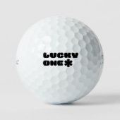 Glücklich ein Golf Ball (Vorderseite)