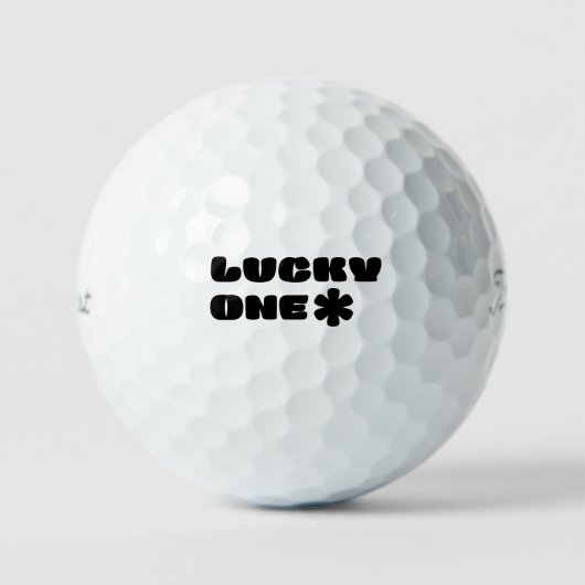 Glücklich ein Golf Ball (Vorderseite)