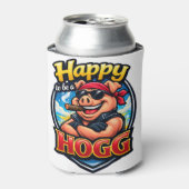Glücklich ein Hogg zu sein Dosenkühler (Kanne Vorderseite)