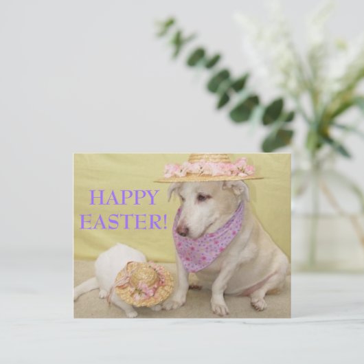 GLÜCKLICH EINFACH! FEIERTAGSPOSTKARTE (Stehend Vorderseite)