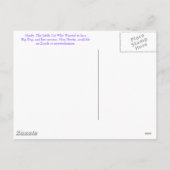 GLÜCKLICH EINFACH! FEIERTAGSPOSTKARTE (Rückseite)