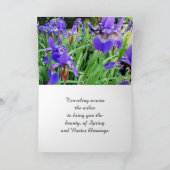 GLÜCKLICH EINFACH ÜBER DIE MEILEN FEIERTAGSKARTE (Innenseite)