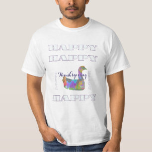 GLÜCKLICH Erntedankfest Weiß T-Shirt