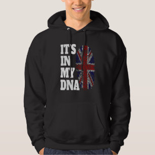 Glücklich, es ist in meiner DNA-Flagge England UK Hoodie