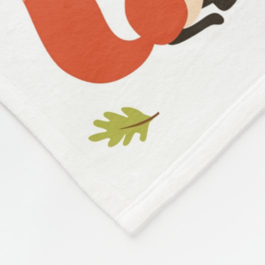 GLÜCKLICH FALL! FLEECEDECKE (Ecke)