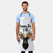 GLÜCKLICH FALL Y'ALL Reh Kopf Schürze (Getragen)