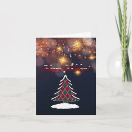 glücklich feiertagskarte