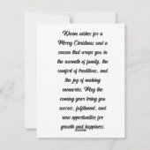 glücklich feiertagskarte (Rückseite)