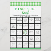 Glücklich finden Sie das Bingo Baby Shower Game Flyer (Vorne)