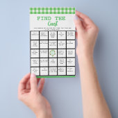 Glücklich finden Sie das Bingo Baby Shower Game Flyer (Handgriff)