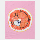 GLÜCKLICH! FLEECEDECKE (Vorderseite)