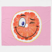 GLÜCKLICH! FLEECEDECKE (Vorderseite (Horizontal))