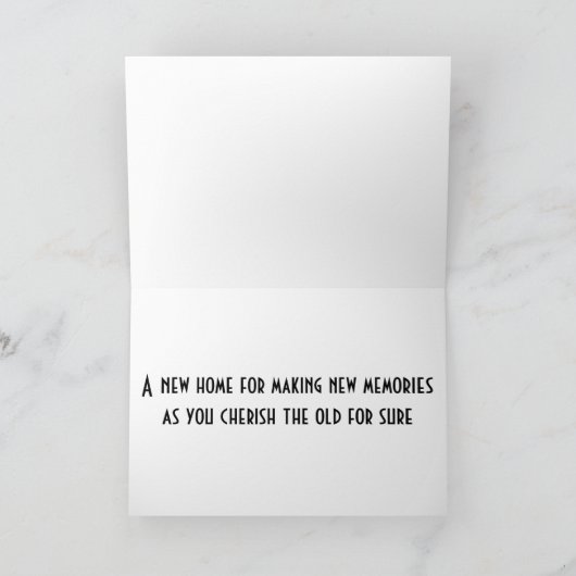 GLÜCKLICH FÜR SIE/NEUE ERINNERUNGEN IN IHRER NEUEN ANKÜNDIGUNG (Innenseite)