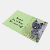 glücklich fußmatte (Schrägansicht)