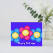 Glücklich, Geburtskarte Postkarte (Stehend Vorderseite)