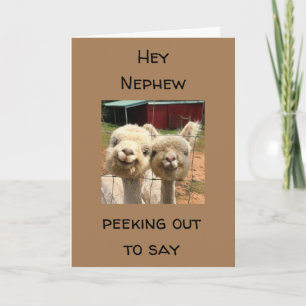 GLÜCKLICH *GEBURTSTAG* AUF MEINE *NEPHEW* KARTE